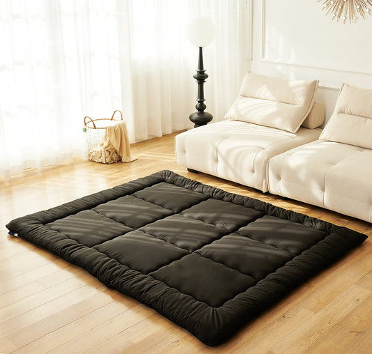JGG Black Foldable Japanese Floor Mattress 3"Th Inches