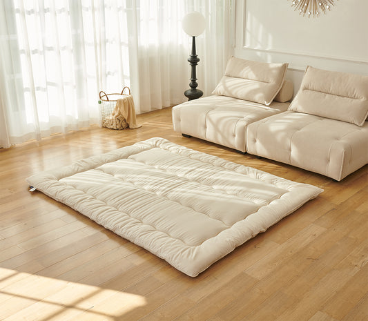 CT Beige Foldable Japanese Floor Mattress 3"Th Inches