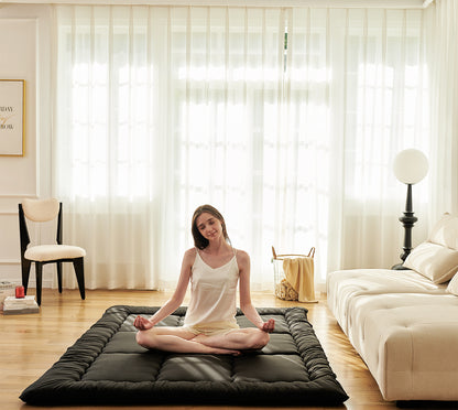 JGG Black Foldable Japanese Floor Mattress 3"Th Inches